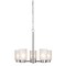 Westinghouse Chandelier 60W 5-Light Sylvestre, Brushed Nickel Frosted Seeded Glass 6227400 - alternate 1